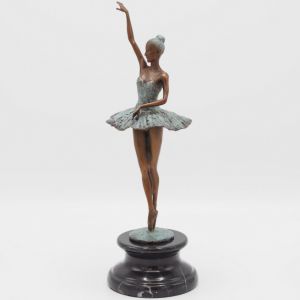 Bronzeskulptur "Ballerina bei der Pirouette"