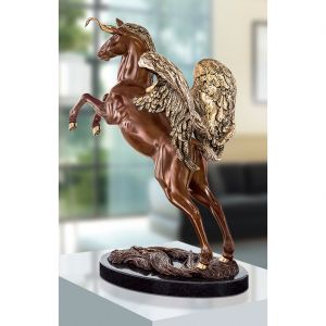 Edition Strassacker Bronzeskulptur "Mein Einhorn Pegasus" von Ernst Fuchs - limitiert
