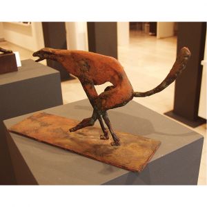 Edition Strassacker Bronzeskulptur "Windhund" von Hermann Koziol - limitiert auf 49 Stück