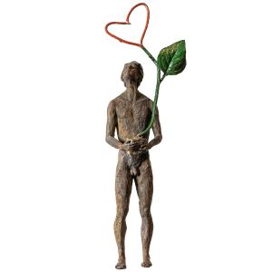 Bronzeskulptur "Thoughts 4 - Love" von Raffaella Benetti