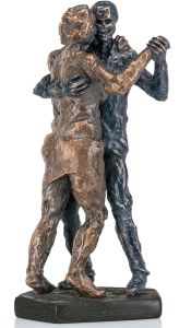 Bronzeskulptur Tangopaar Herbst von Strassacker