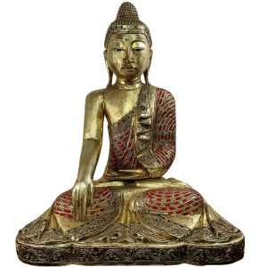 Holzfigur "Buddha"
