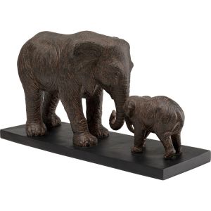 KARE Skulptur "Elefantenfamilie" auf Sockel