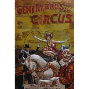 Metall - Wandbild "Gentry Bros. Circus"