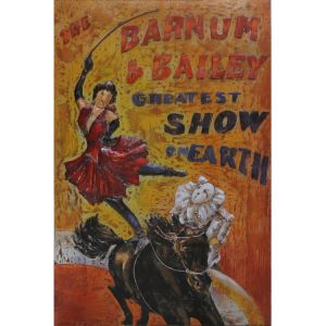 Metall - Wandbild "Barnum & Bailey Zirkus"