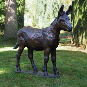 Bronzeskulptur "Esel"