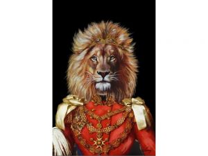 Wandbild "König Löwe II" auf Leinwand