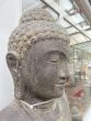 Kopf vom Buddha von der Seite aus Steinguss 
